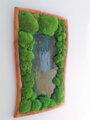 Kopčekový mach v kombinácii s epoxidovou živicou 95cm x 55cm 