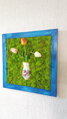 Mechový 3D obraz s tulipány 50cm x 50cm