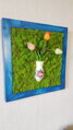 Mechový 3D obraz s tulipány 50cm x 50cm