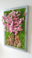 Machový obraz s kvetom 90cm x 55cm 