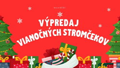 VÝPREDAJ umelých vianočných stromčekov