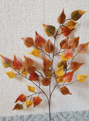 Umele lístie- jesenná breza 