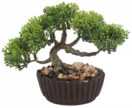 Umelý bonsaj zelený 23cm