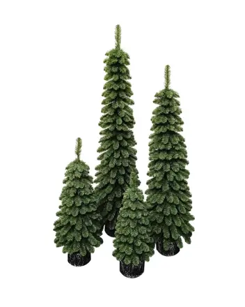 Umelý vianočný stromček- Smrek Amélia v kvetináči 80cm
